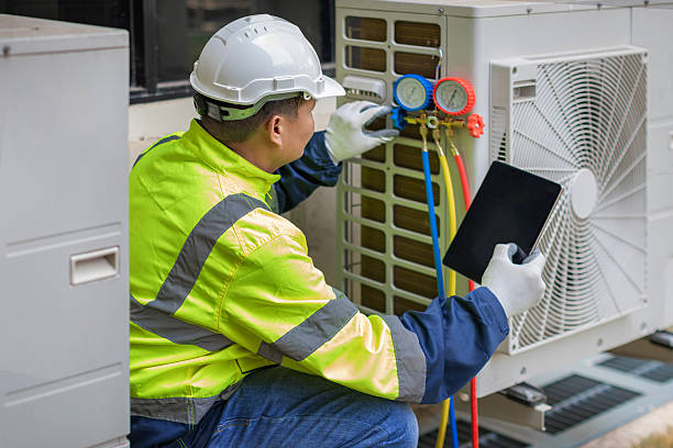 Professional Heat Pump Repair technician working in Shelley, ID
